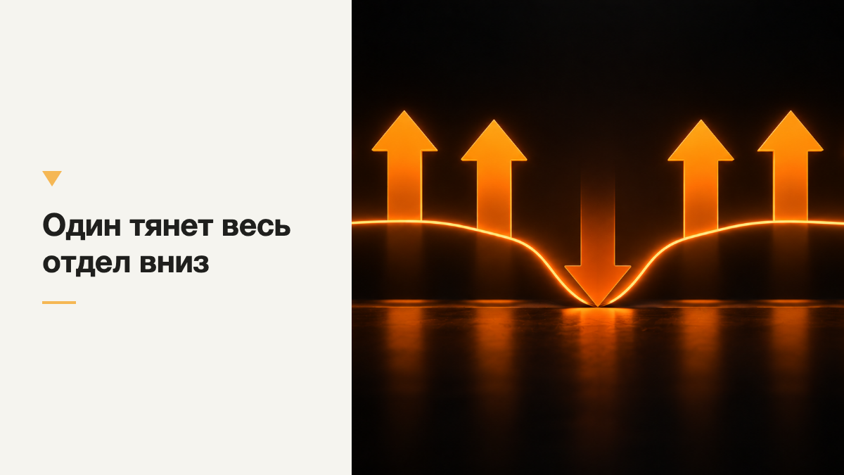 Что делать, если один менеджер тянет вниз весь отдел?